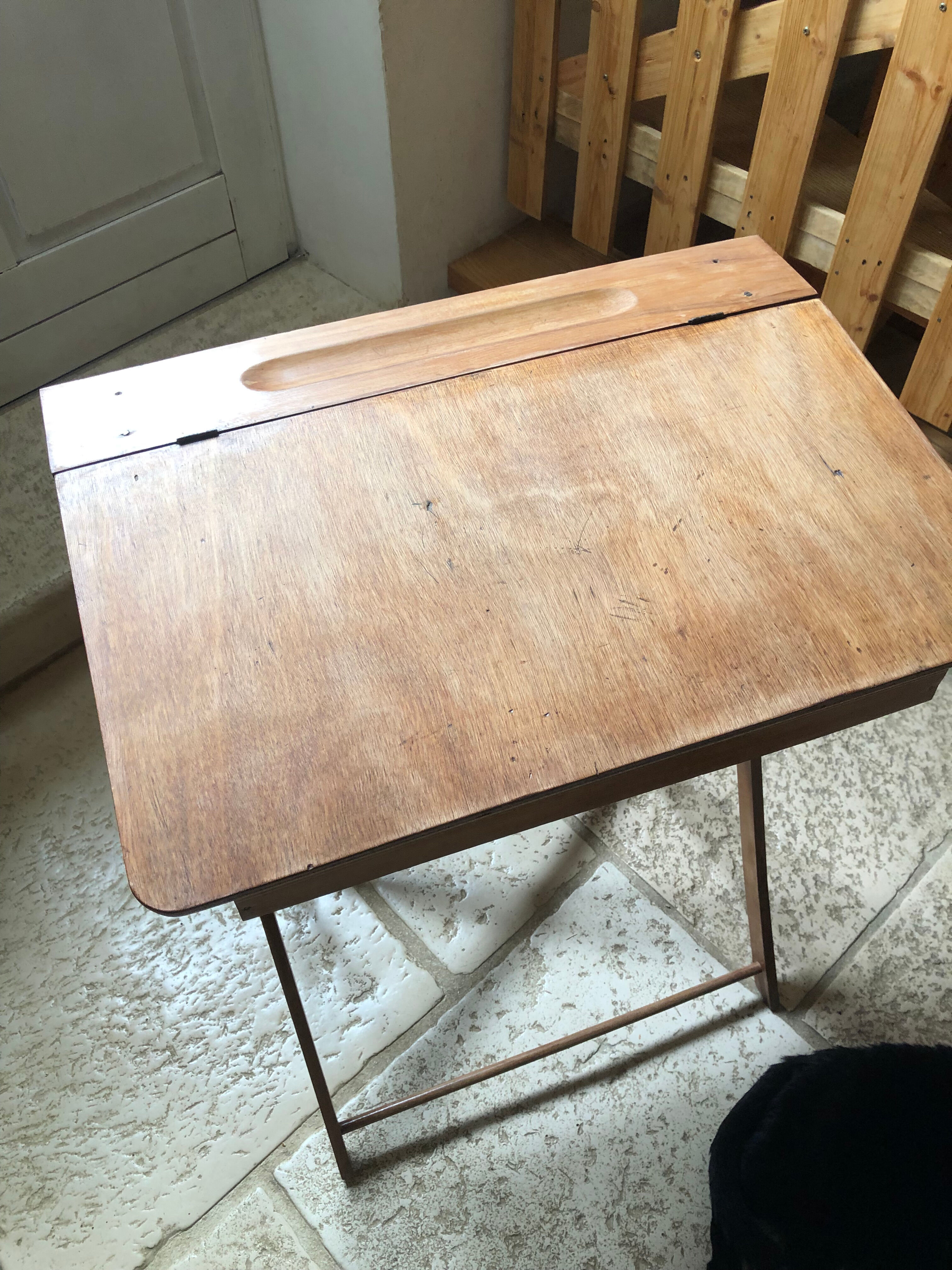 Folding desk and chair for children