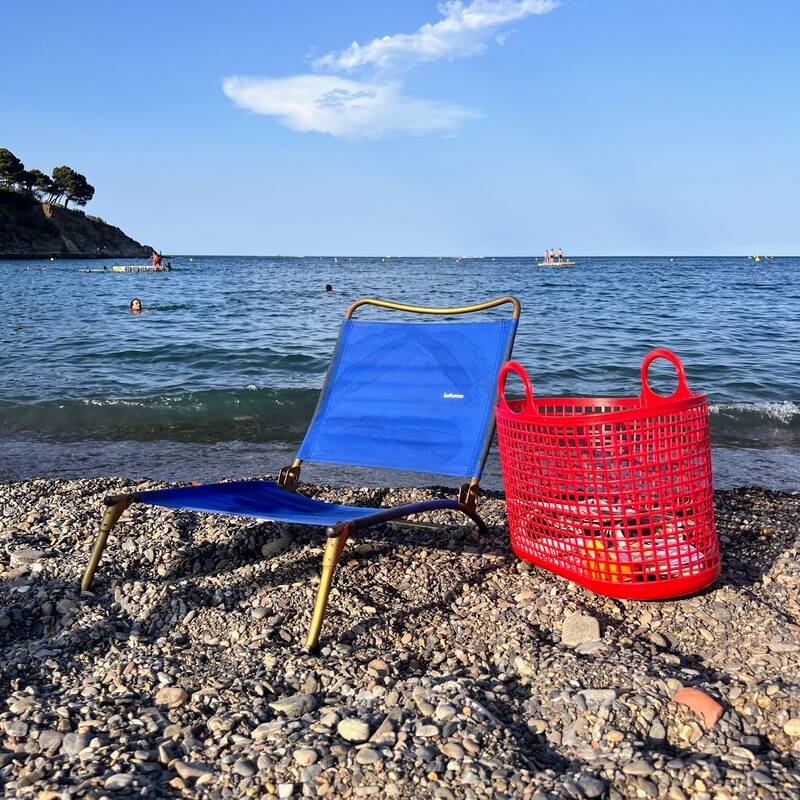 Ancien Fauteuil Pliant De Camping - Chaise Vintage Jardin - Déco Rétro