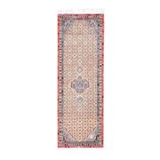 Vintage Turkish Oushak Handmade Wool Cotton Beige Runner Rug  98x284