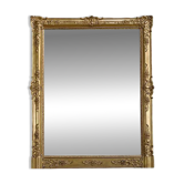 Important gilded wooden mirror, Restoration style – 19th century
