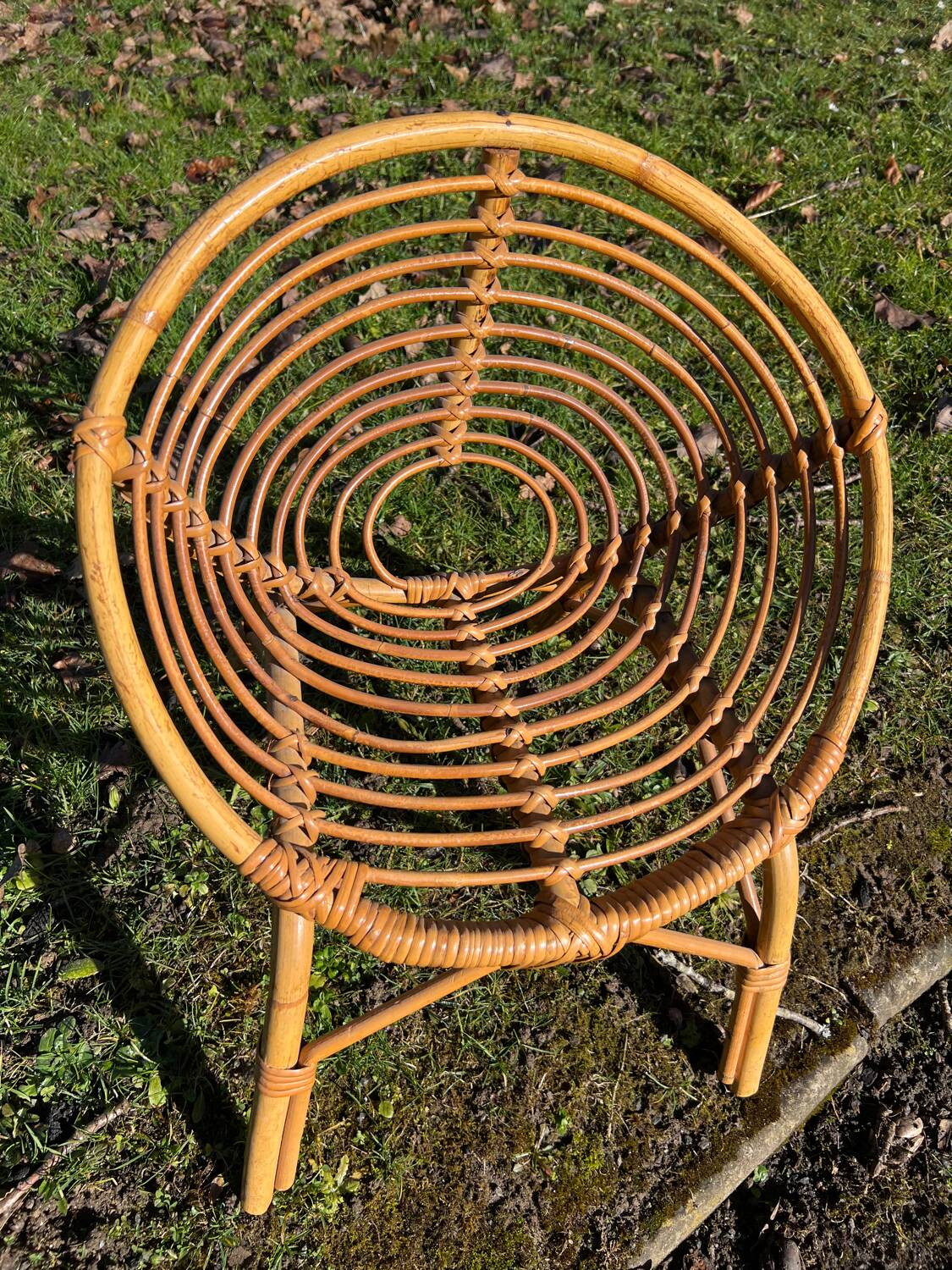 Children's rattan armchair