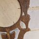 Antique Italian Polychrome Carved Wooden Mirror