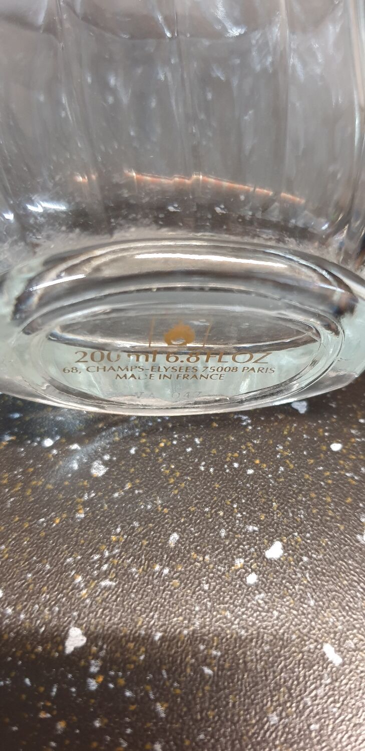 Empty perfume bottle Shalimar