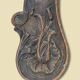 Carved wooden corner armchair - 19th century