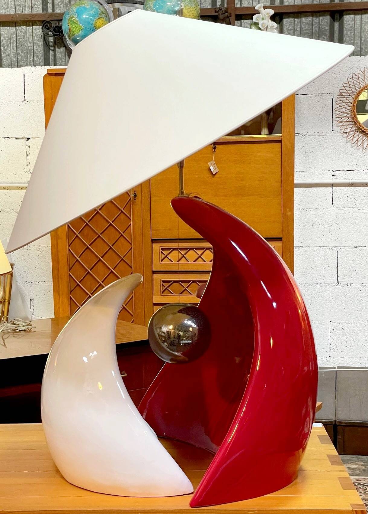 Ceramic lamp by François Châtain from the 2000s.