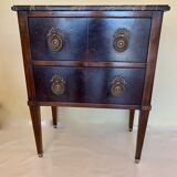 Louis XVI style two-drawer chest of drawers