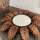 Miroir soleil bois sculpté vintage