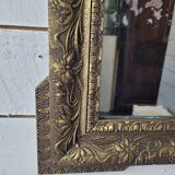 Ancien miroir doré Napoléon III,  91×61cms