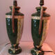 Pair of old women's decoration lamps