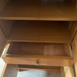 60s hi-fi system / record player and records cabinet