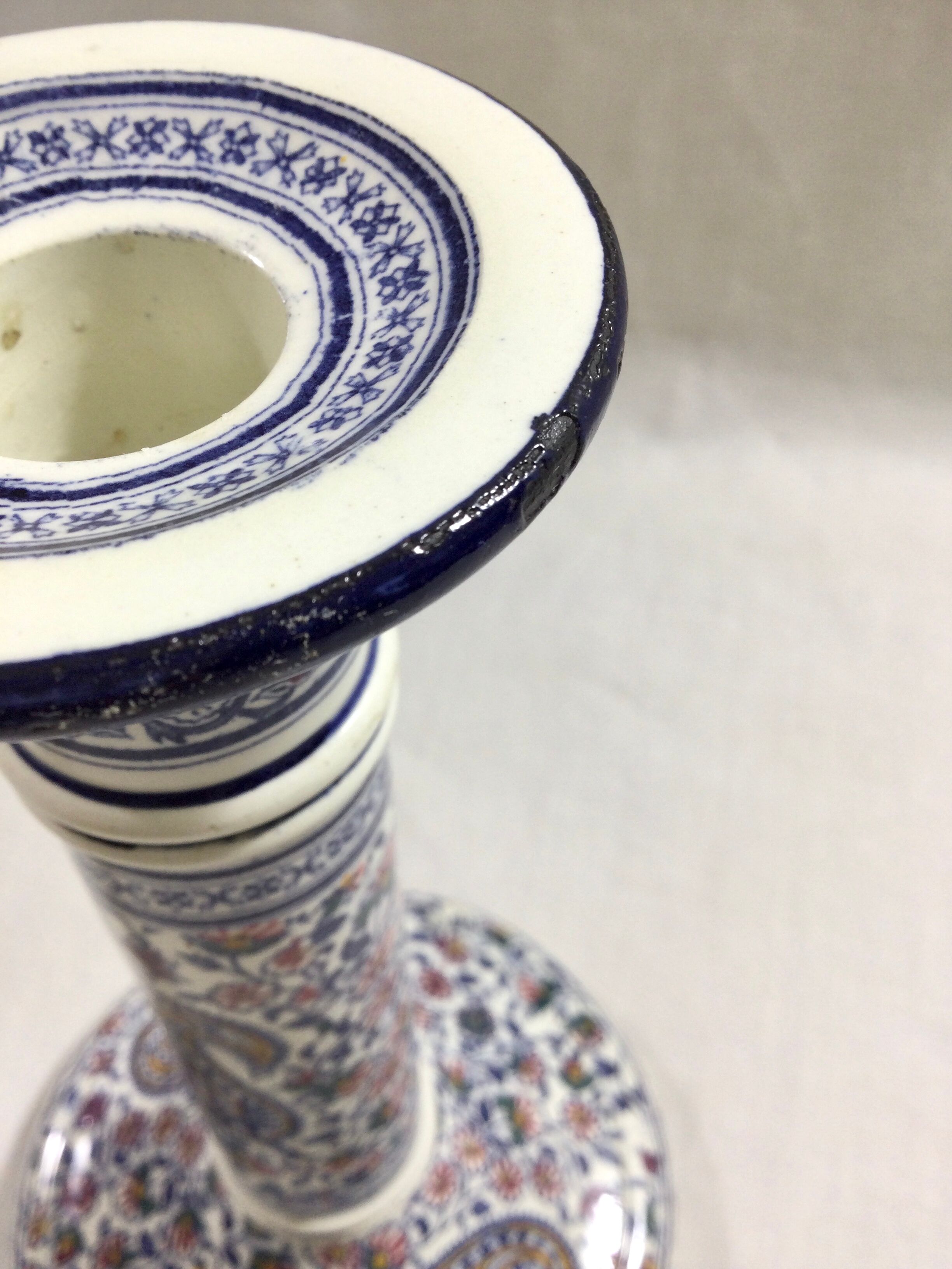 Candlestick model cashmere Gien