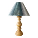 Old turned wood lamp