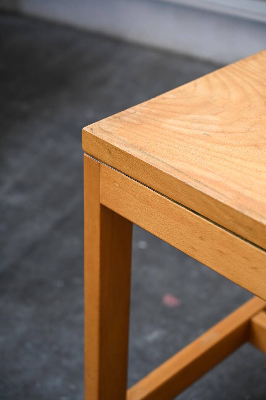Light wood desk