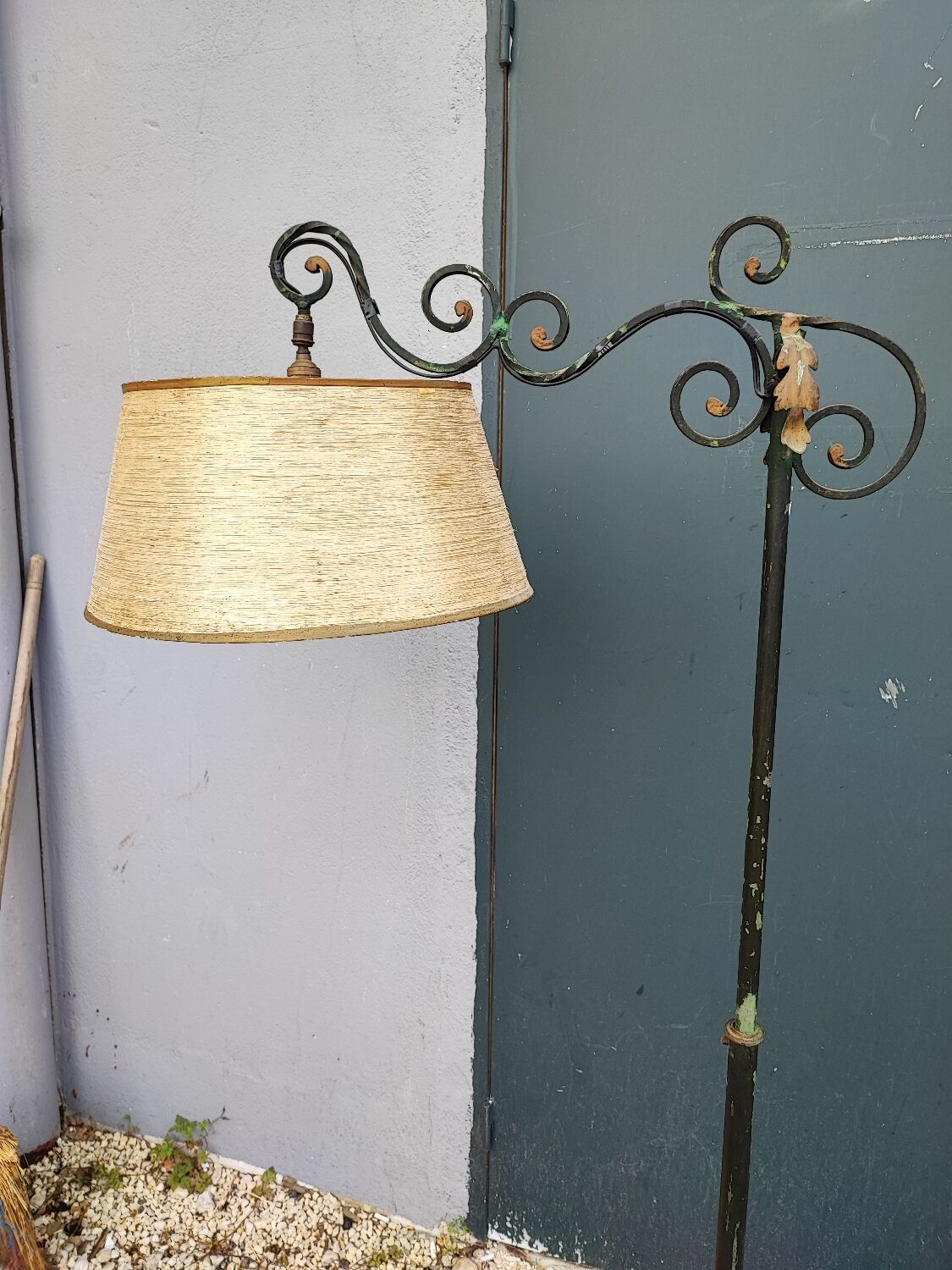 Lampadaire liseuse fer forgé