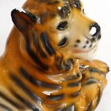 Reclining Tiger Sculpture