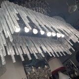 Large Rectangular Murano Glass Rod Chandelier 1980’s