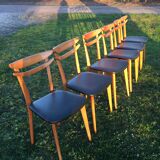 Series of 6 Scandinavian chairs