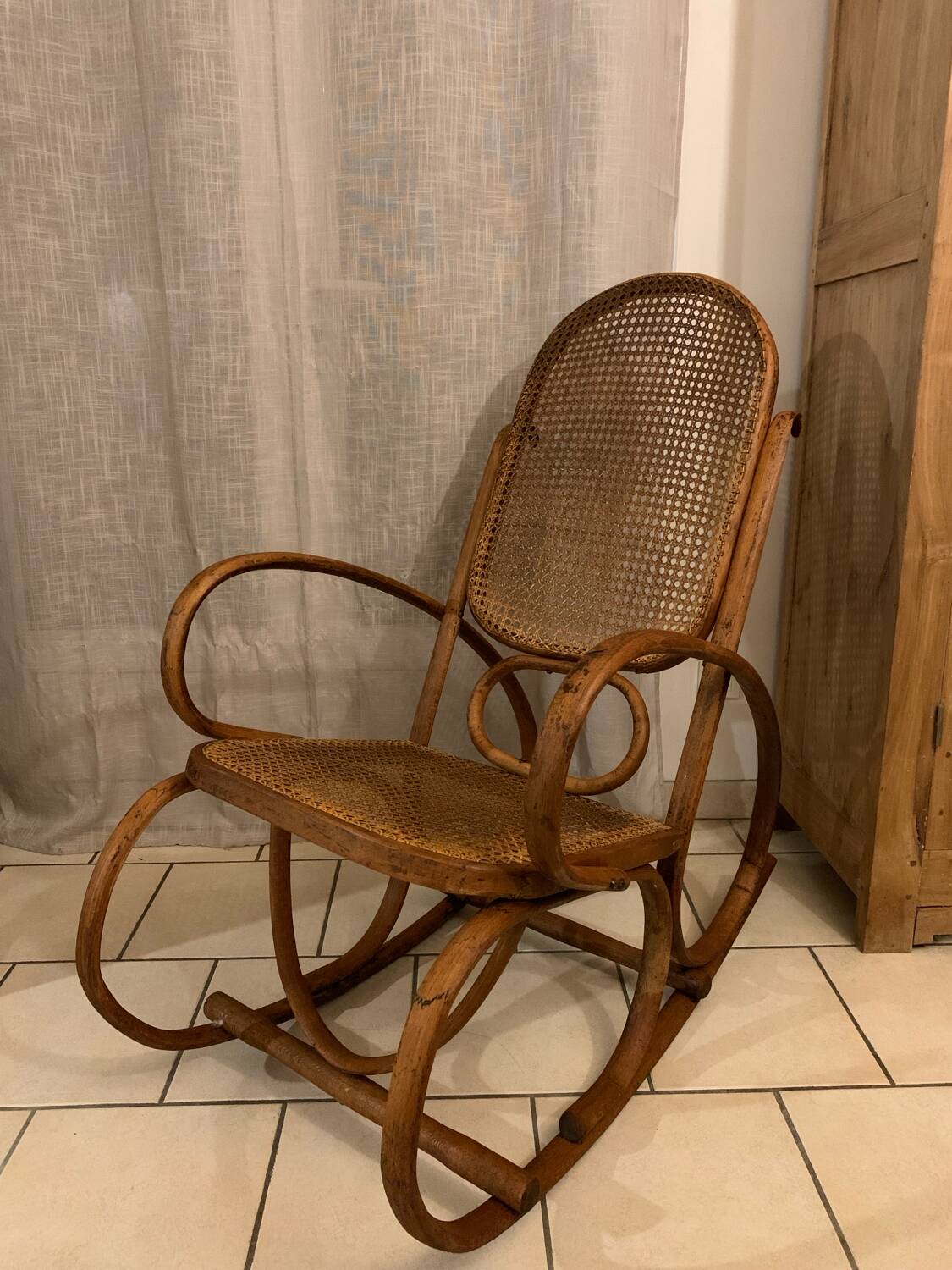 Thonet style rocking chair