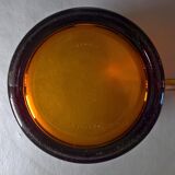 Set of four amber Duralex cups
