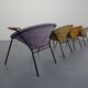 Danish Sueded Balloon Chairs by Hans Olsen for Lea Furniture, 1950s, Set of 4