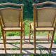 Duo de chaises en bois tourné style bambou