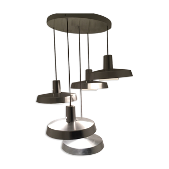 Decorative chandelier consisting of 5 suspensions from the 70s