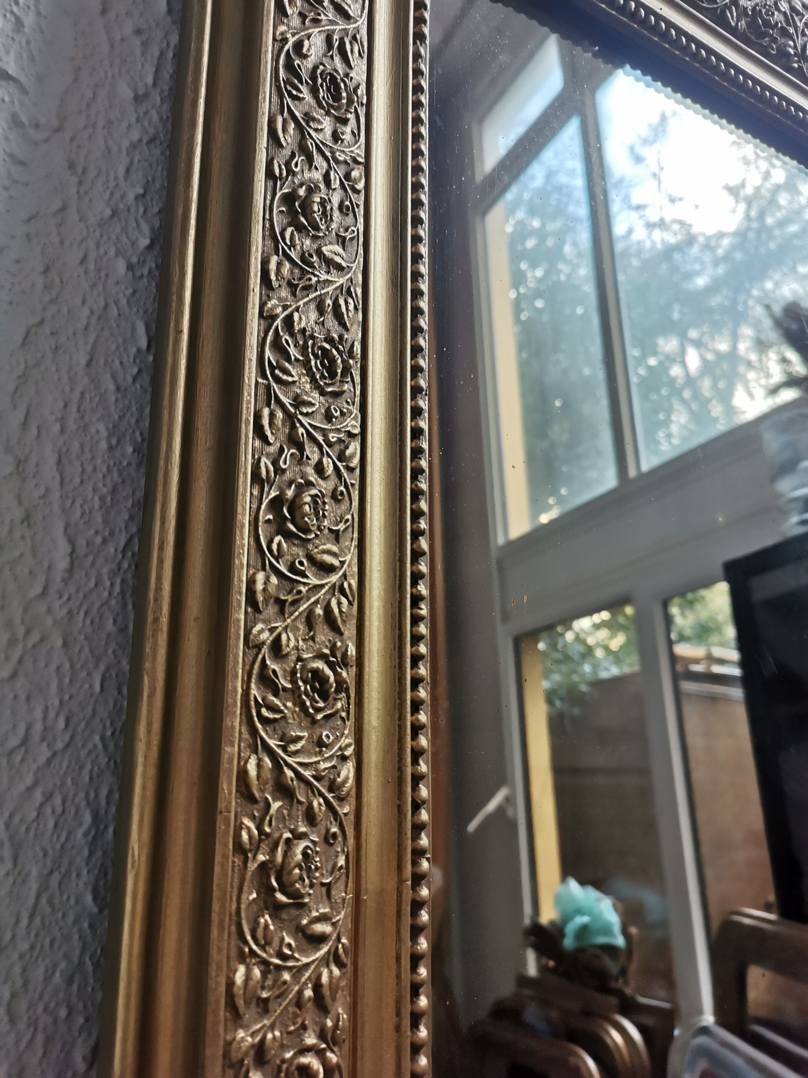 Mirror 101 x 74 cm Louis golden old