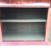Stepped buffet in flamed mahogany veneer