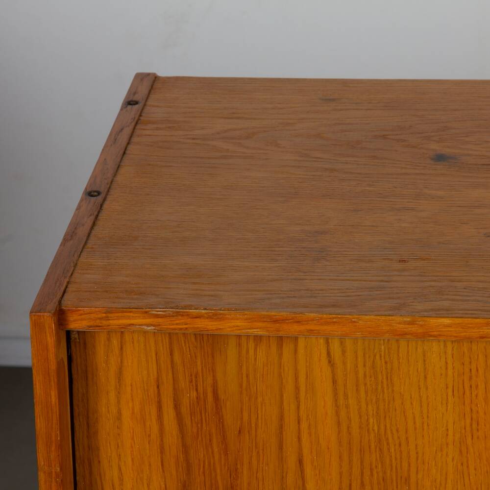 Oak chest of drawers, model U-452, by Jiroutek for Interier Praha, 1960