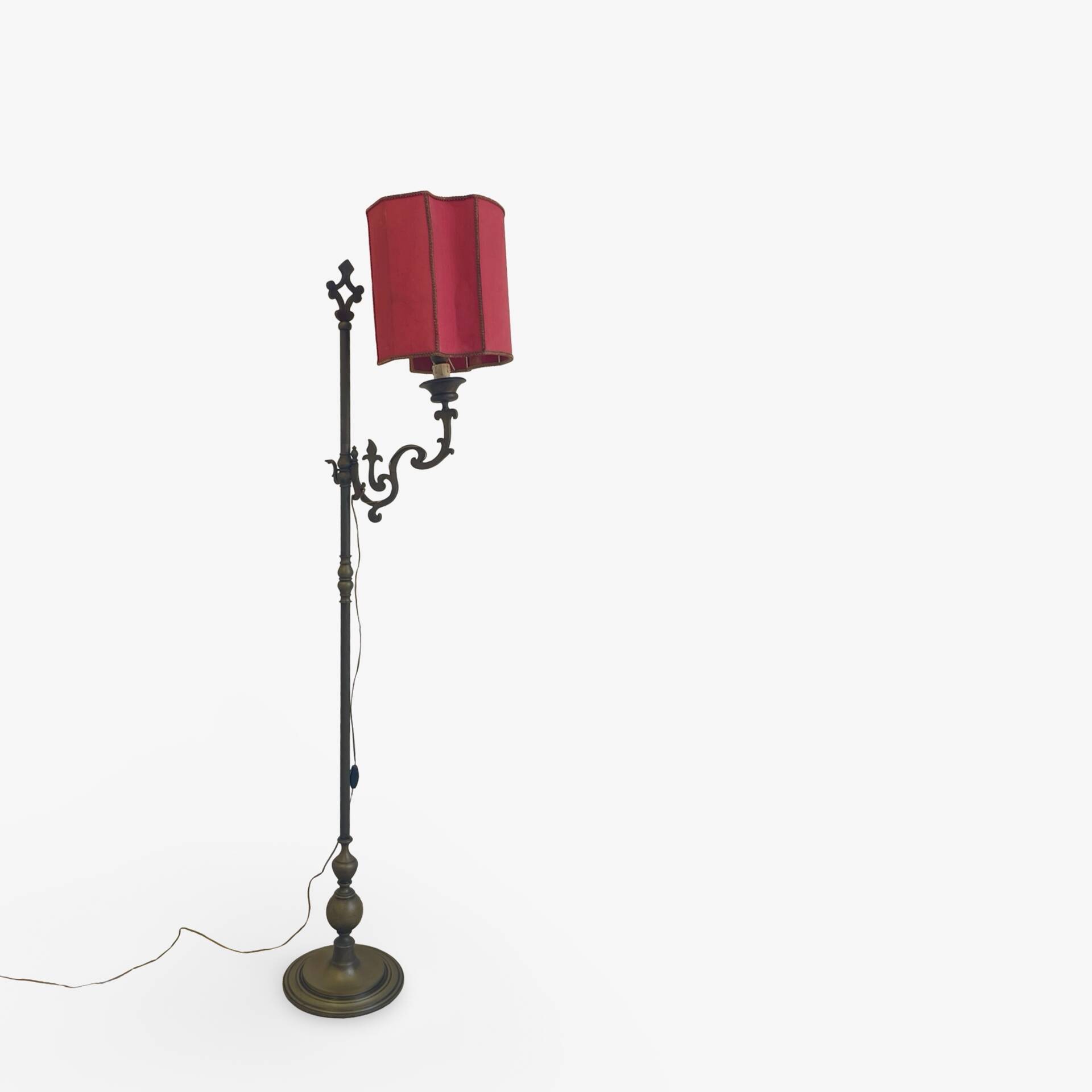 antique Art Nouveau floor lamp
