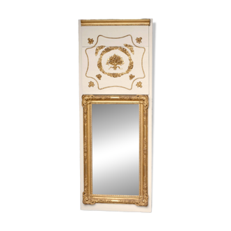 Magical: trumeau circa 1900. Superb gilding, royal allure.