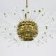 Lustre Bakalowits Miracle Sputnik in brass with crystal glass rods, 1960s