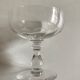 Set of 8 19th crystal crystal glasses with matching flat ribs