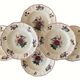 6 large antique deep plates in Sarreguemines earthenware
