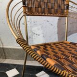 Series of 6 garden armchairs and patio Scoubidou', Italian Vintage Design 1950s