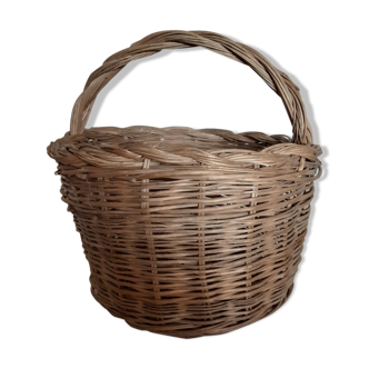Panier rond en osier