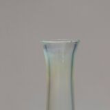 Vase en verre haut à long col, 1950s