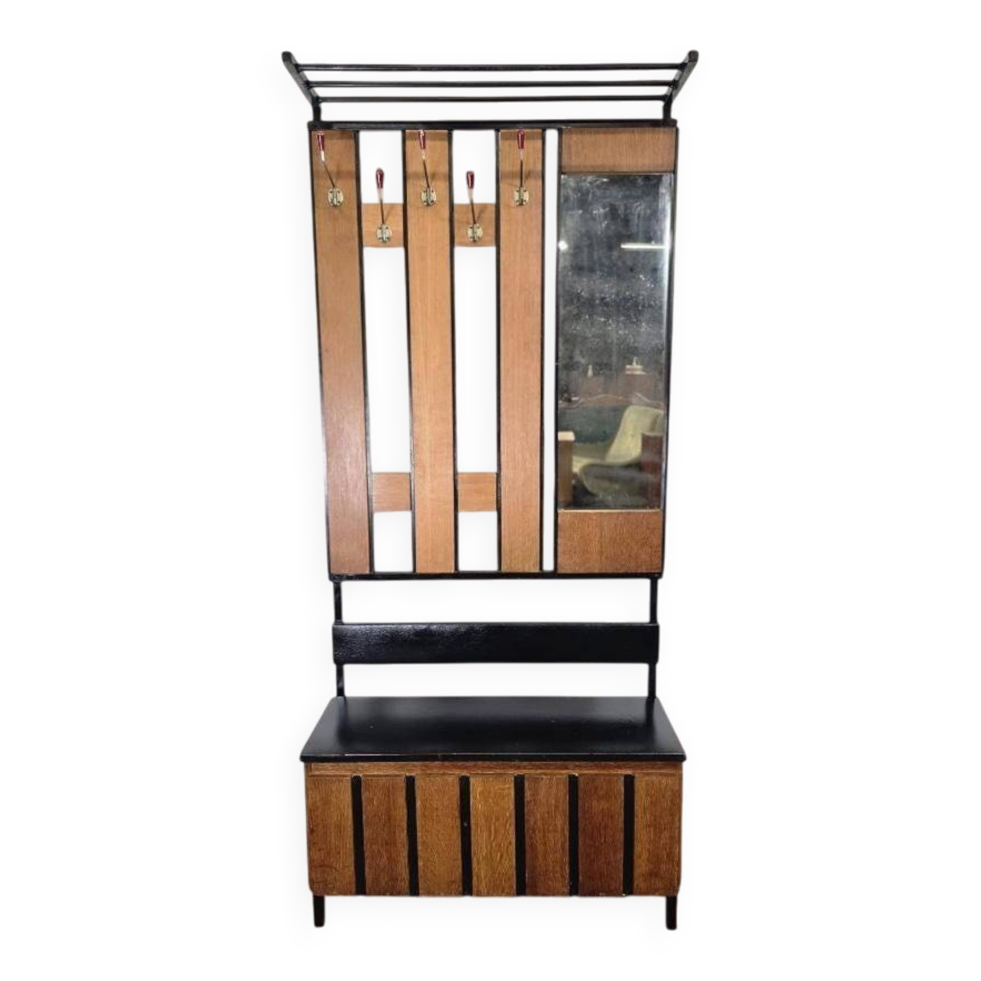 Porte-manteau vintage haut sur pied / porte-manteau de sol