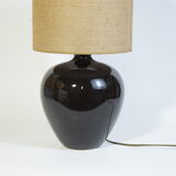 Black ceramic lamp