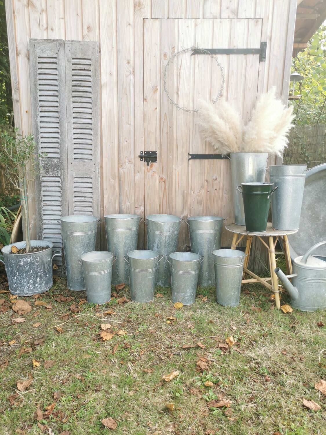 Zinc florist vase, n°9