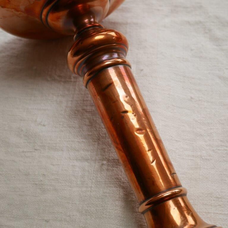 Copper candle holder