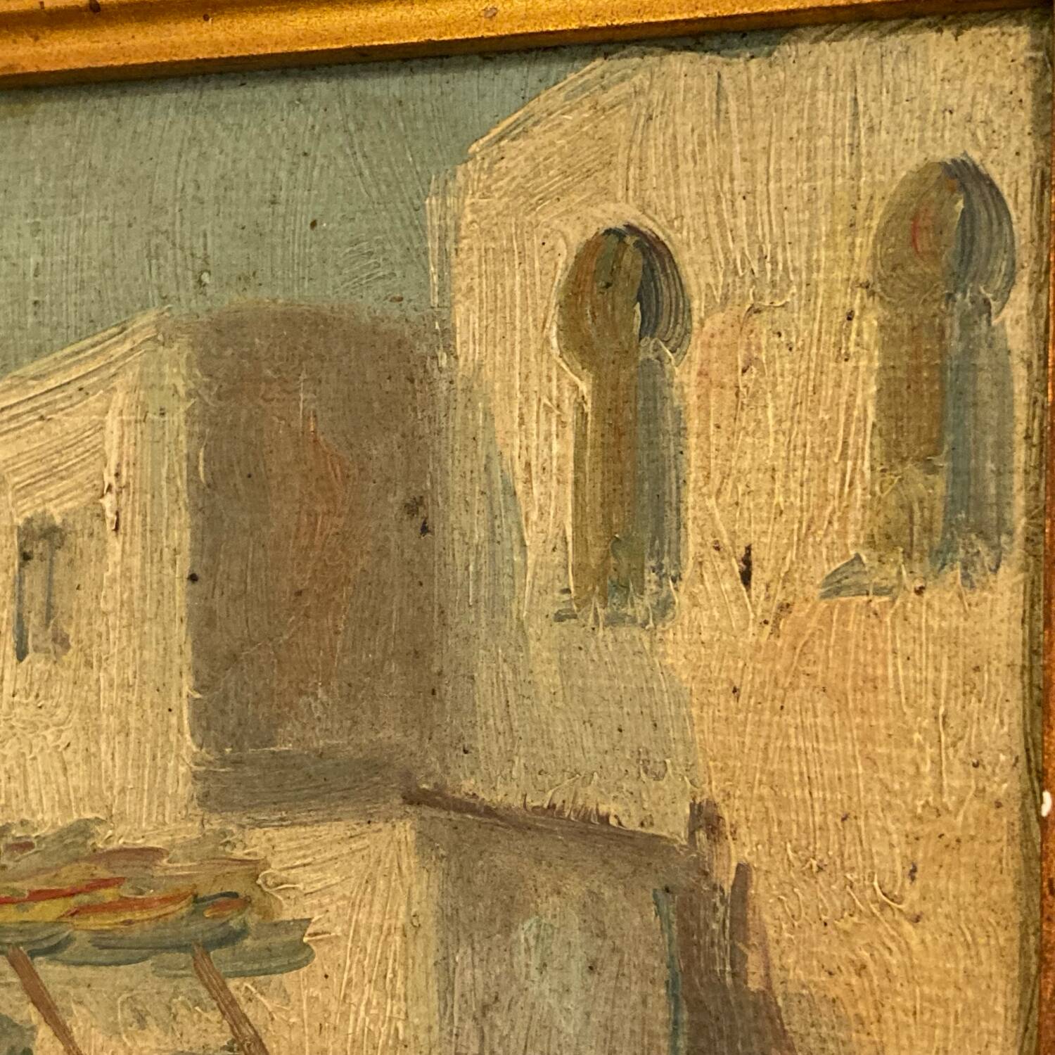 Orientalist oil on canvas 1930 signed Lamy