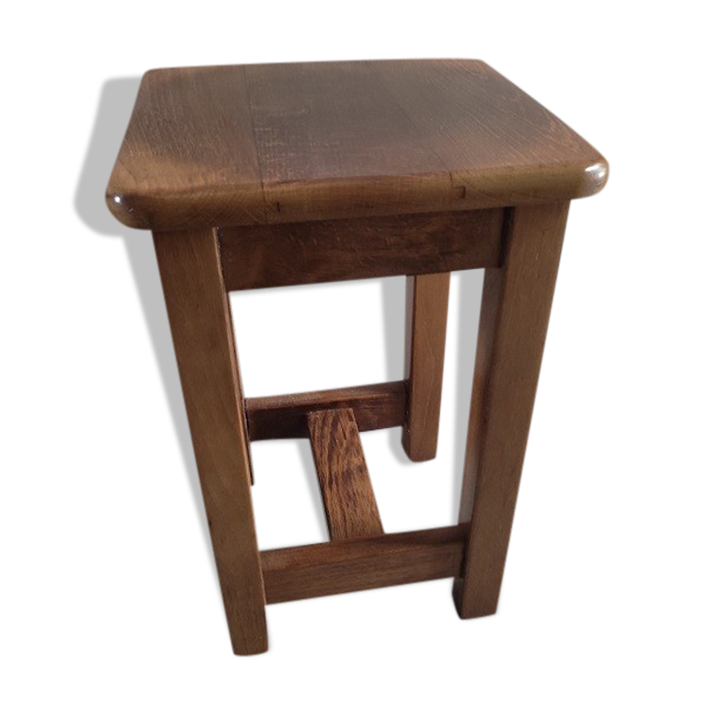 Varnished solid wood stool dp 1022701