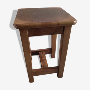 Tabouret bois massif vernis