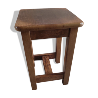 Tabouret bois massif vernis