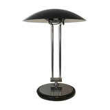 Swivel design desk lamp in chrome and black lacquered metal