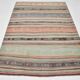 Red & Green Striped Kilim Rug, 130x205Cm