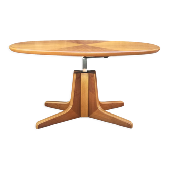 System oval table in walnut