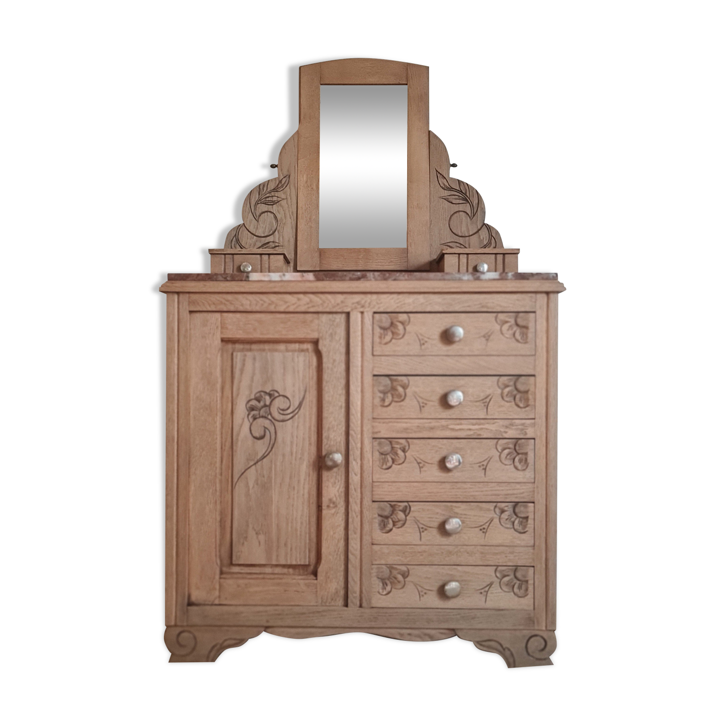 Dresser Art Deco wood brut