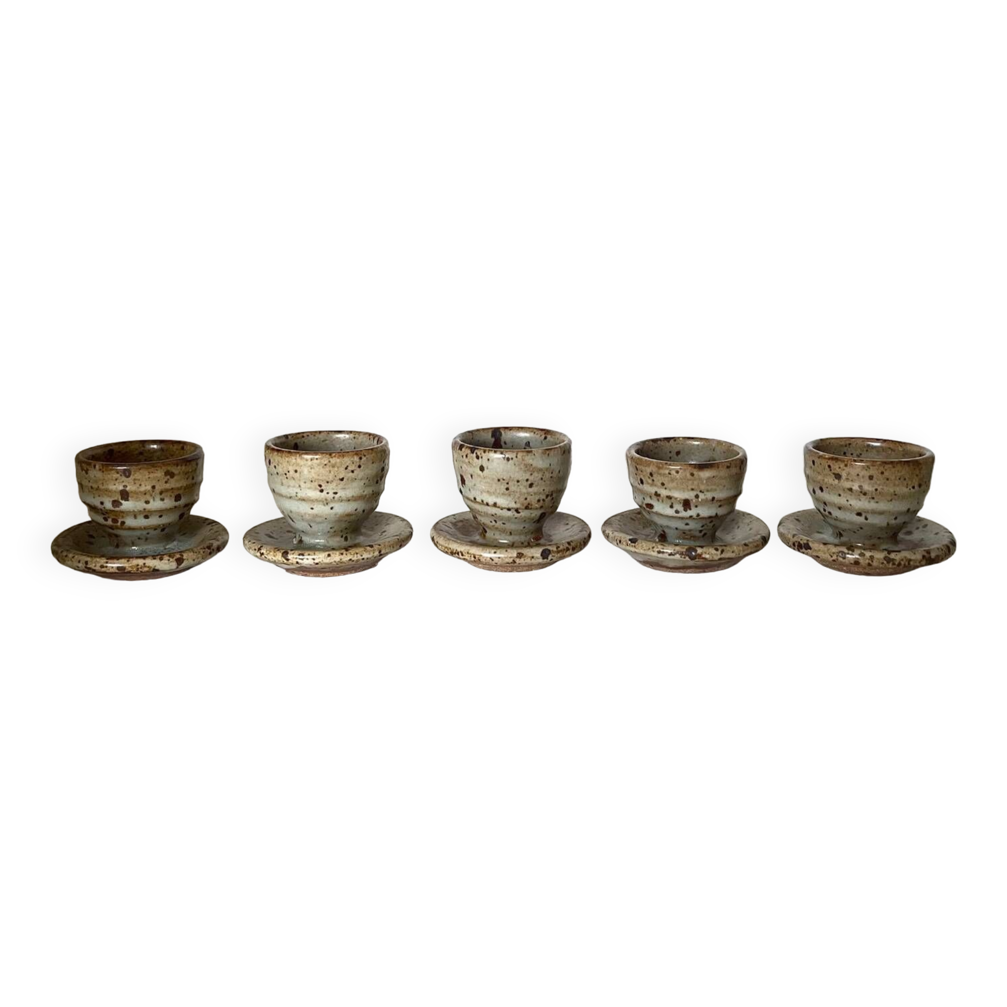 5 Gustave Tiffoche egg cups